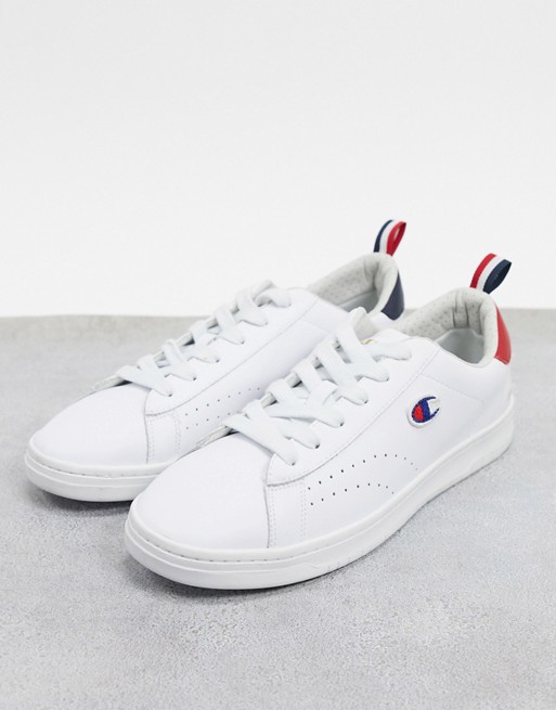 Champion Court Club Patch trainers in white