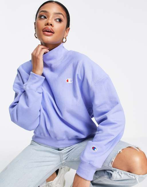 Champion cowl neck sweatshirt in blue