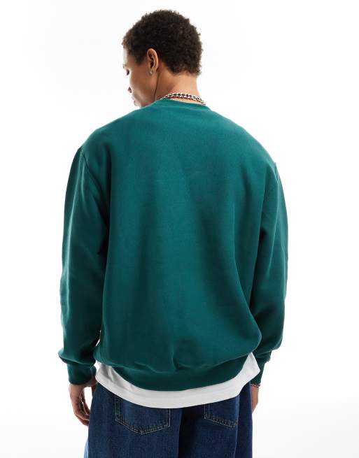 Champion crew neck sweat in teal ASOS