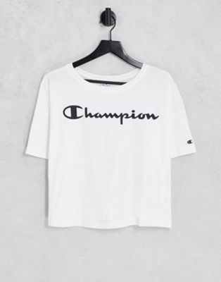 Champion crew neck t-shirt in white