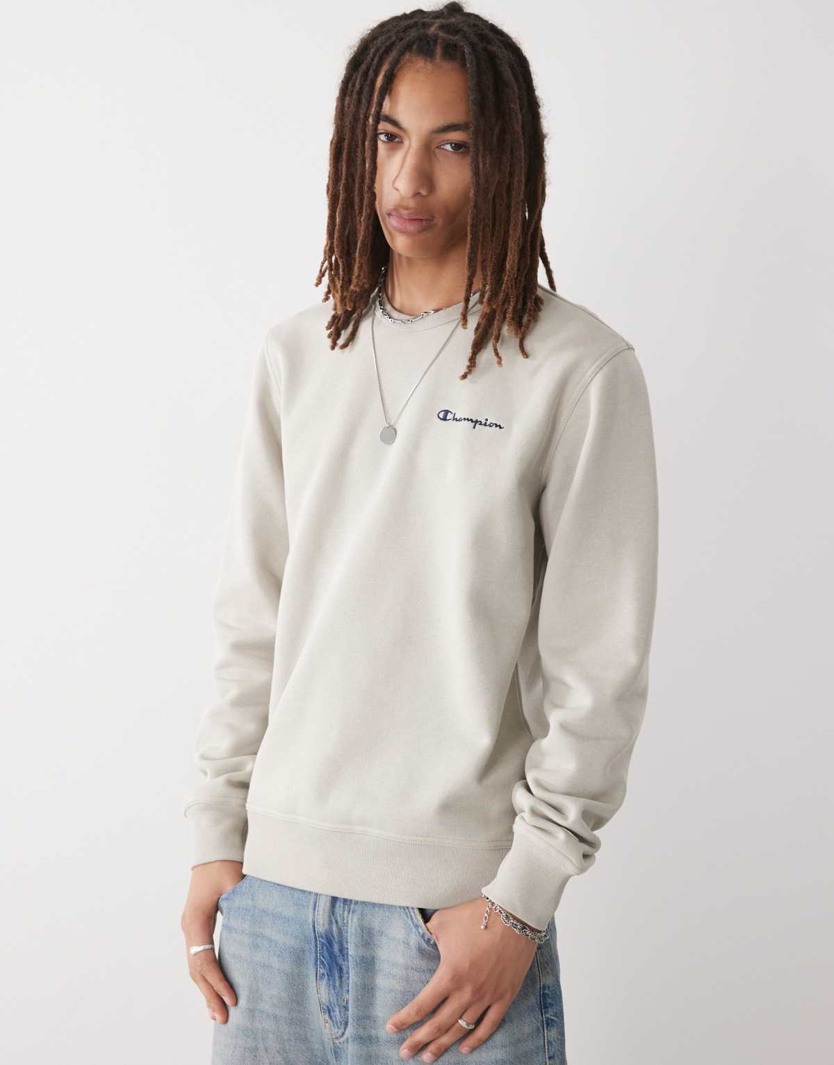 Champion crewneck sweatshirt in beige