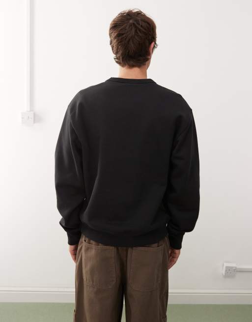 Champion crewneck sweatshirt in black, 4 of 4