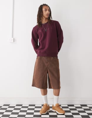 Champion Champion crewneck sweatshirt in burgundy-Red
