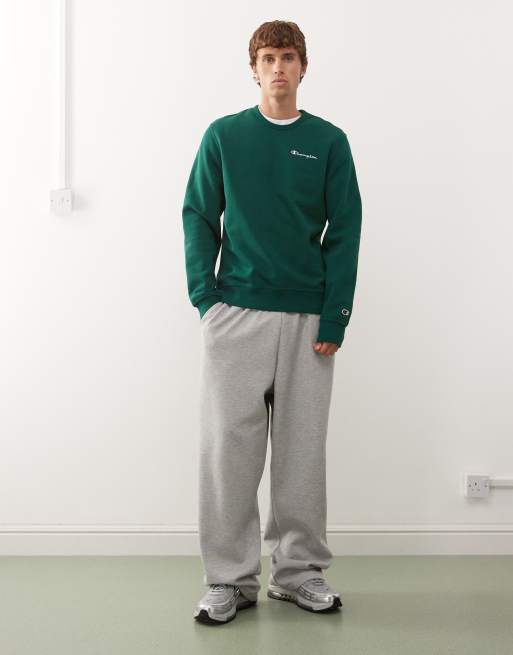 Champion crewneck sweatshirt in green, 2 of 5