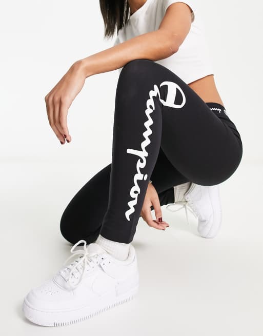 Champion ICONS CROP - Leggings - black - Zalando.de