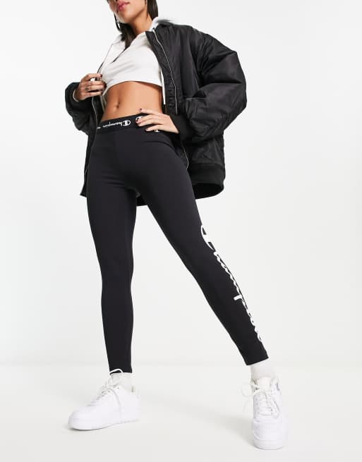 Juicy Couture Black Label Velour Leggings With Logo Waistband