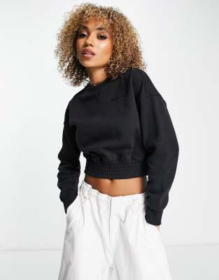 Champion cropped sweatshirt in black ASOS