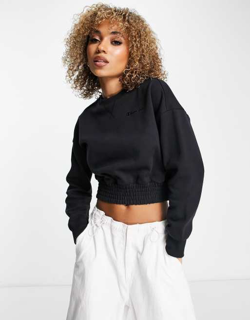 Champion cropped sweatshirt in black | ASOS