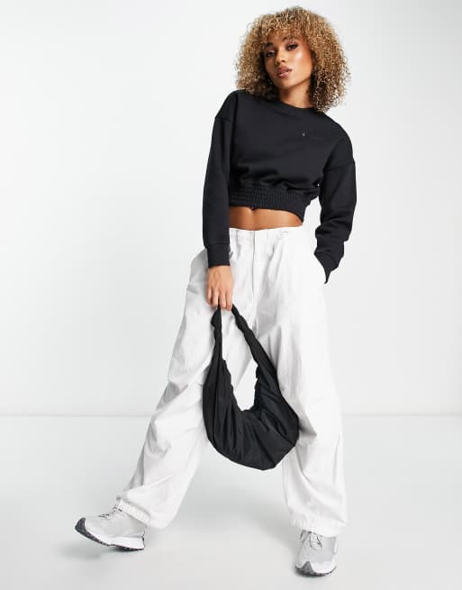 Champion arch cheap cropped sweatshirt