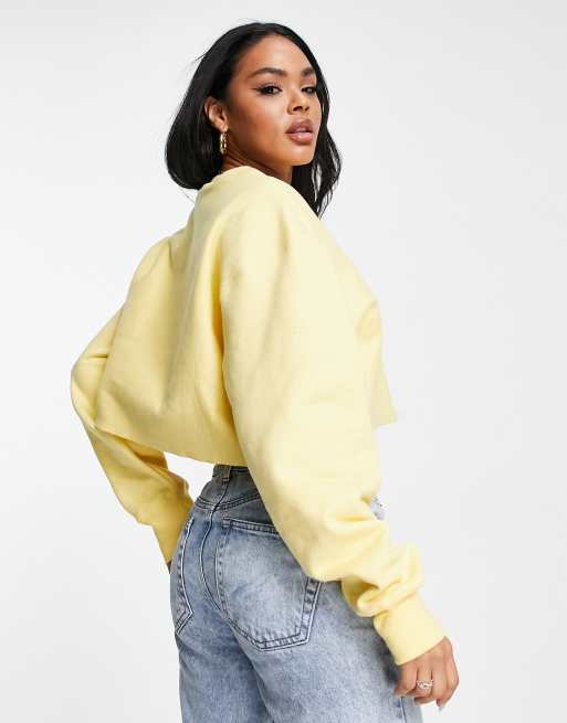 Light yellow champion store sweatshirt womens