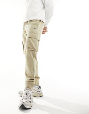 Champion cuffed cargo trousers in beige