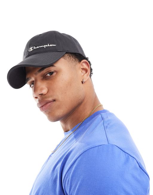 Champion – Czarna czapka z daszkiem z małym logo