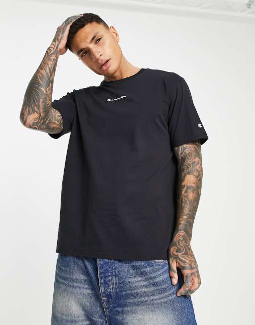 Champion – Czarny T-shirt z nadrukiem koszykarskim na plecach, 3 z 4