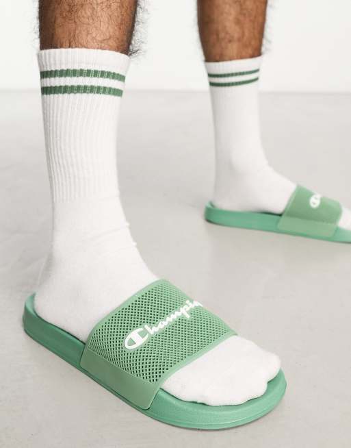 Champion – Daytona – Gröna tofflor i unisex-modell