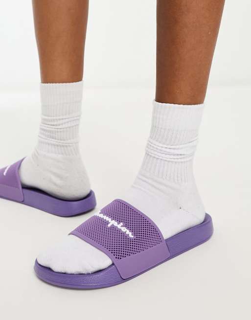 Champion slides purple new arrivals