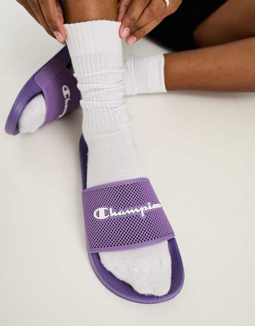 Champion Daytona slides in lilac ASOS