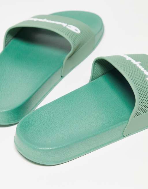 Champion Daytona unisex slides in green
