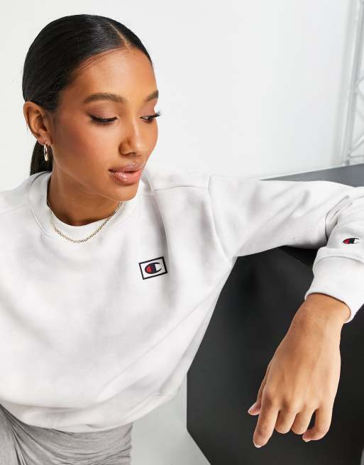 Champion felpa grigia store