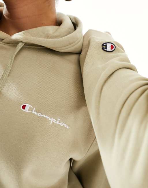 Champion Felpa unisex beige con cappuccio