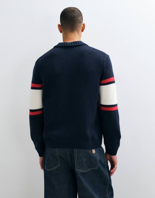 Champion front logo polo top in black, 2 of 5