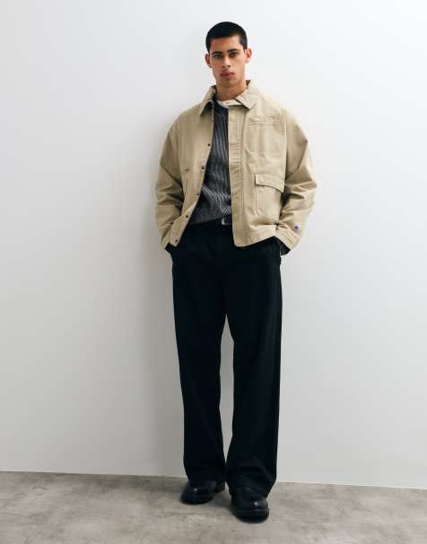 Champion full zip jacket in taupe - view 1