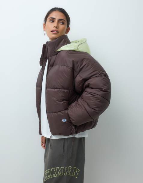 Champion Future Memories femme doudoune à capuche marron - view 1