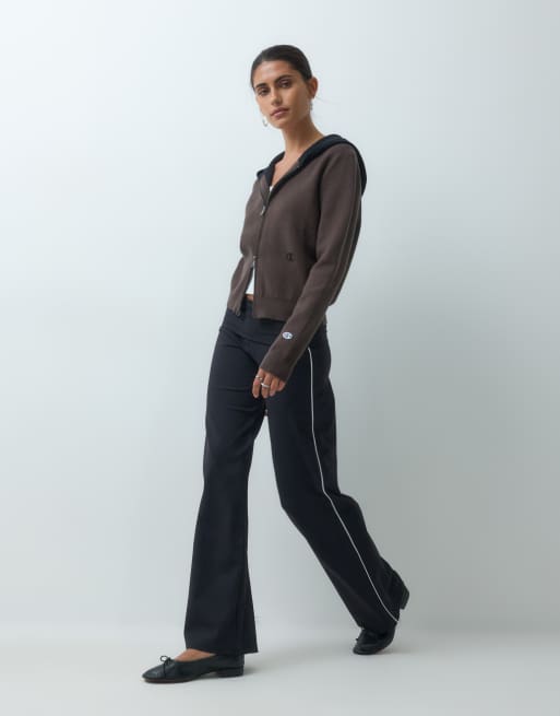 Champion Future Memories fold over waistband pants in black, 5 of 5
