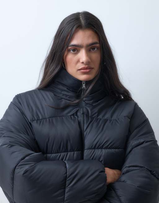 Champion Future Memories giacca piumino con cappuccio da donna nera, 4 di 5