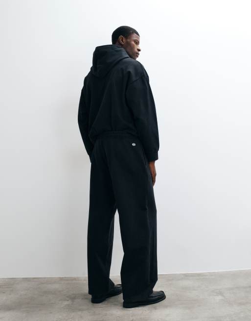 Champion Future Memories joggers oversize de bajo abierto en negro, 5 de 5
