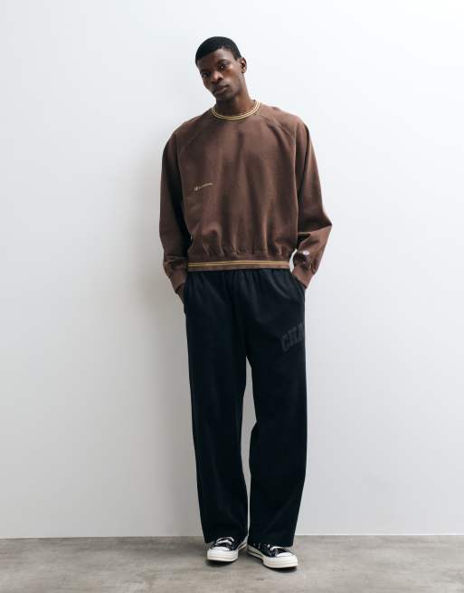 Champion Future Memories oversized crewneck sweatshirt in brown, 5 of 5