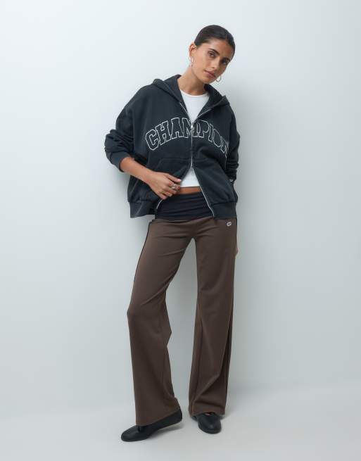 Champion Future Memories oversized full zip hoodie in black, 3 of 4