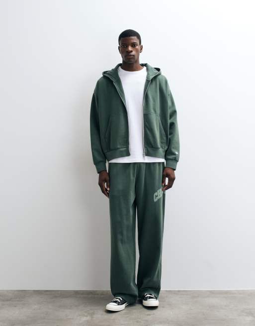 Champion Future Memories oversized full zip hoodie in green, 5 of 5