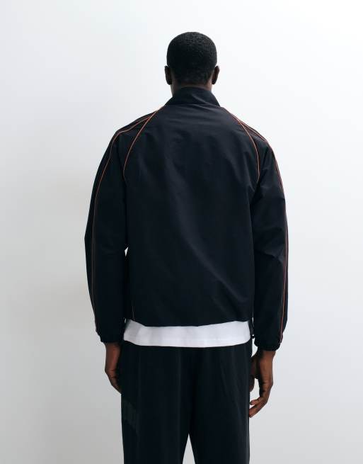 Champion Future Memories oversized full zip jacket in black and red, 5 of 5