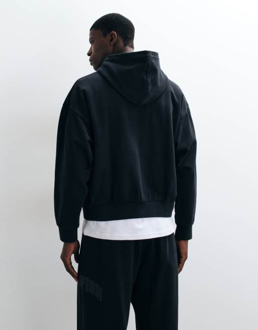 Champion Future Memories oversized hoodie in triple black, 3 of 5