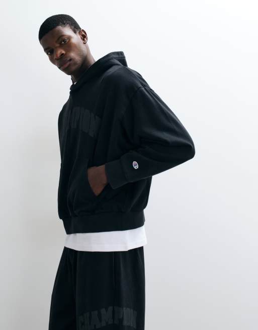 Champion Future Memories oversized hoodie in triple black, 4 of 5