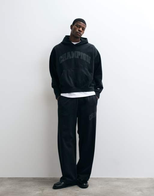 Champion Future Memories oversized hoodie in triple black, 5 of 5