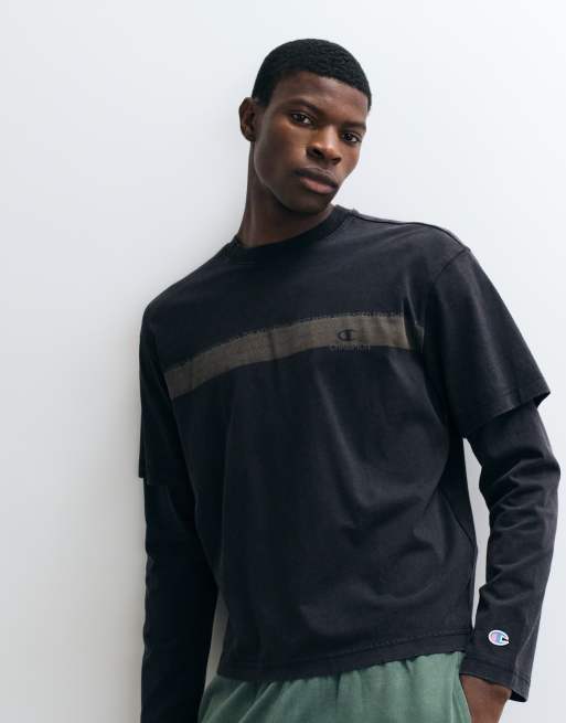 Champion Future Memories oversized long sleeved t-shirt in black, 4 of 5