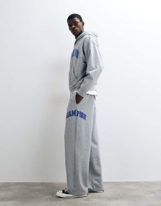 Champion Future Memories hoodie and open hem trackies in grey, 3 of 4