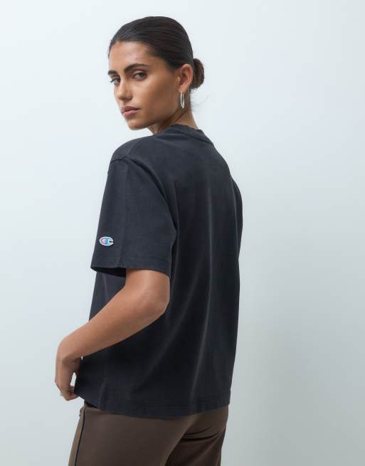 Champion Future Memories oversized t-shirt in black, 3 of 4