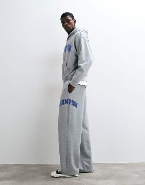 Champion Future Memories pantalon de jogging oversized à bas ouverts gris - view 1