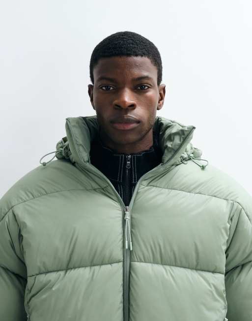 Champion Future Memories puffer jacket in green, 2 of 5