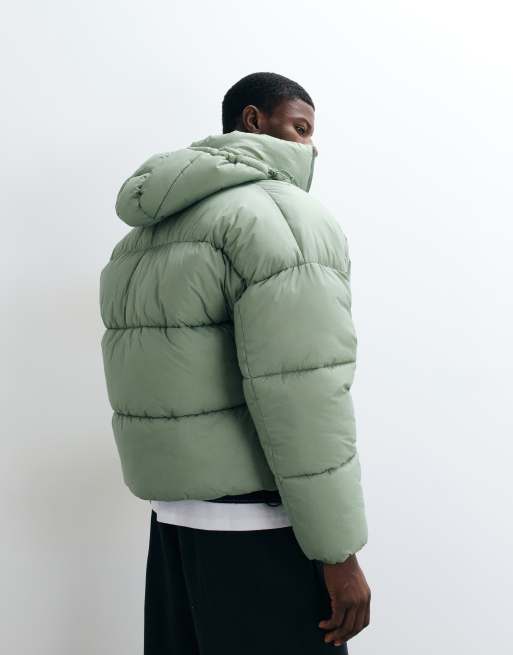 Champion Future Memories puffer jacket in green, 3 of 5