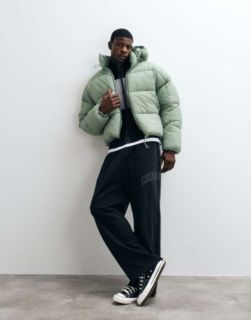 Champion Future Memories puffer jacket in green, 4 of 5