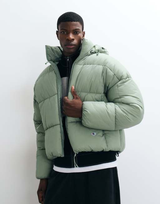 Champion Future Memories puffer jacket in green, 5 of 5