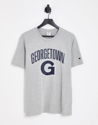 Champion Georgetown collegiate t-shirt in grey - ASOS Price Checker