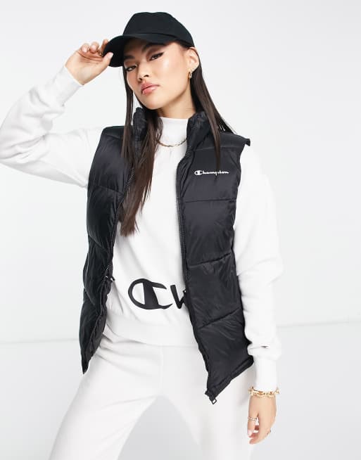 Champion - Gilet nero con logo piccolo