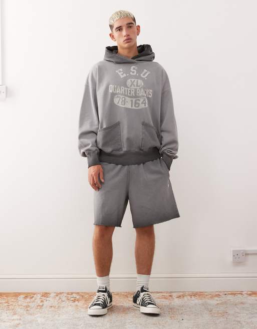 Champion graphic hoodie in washed black, 2 of 5