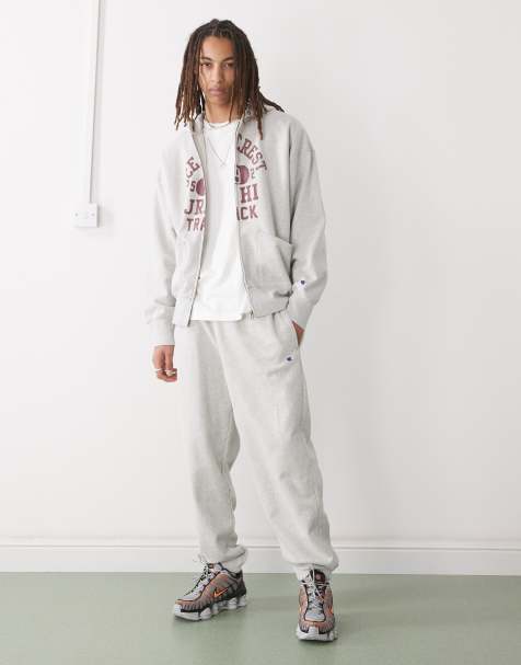 Champion graphic tracksuit in grey - view 1