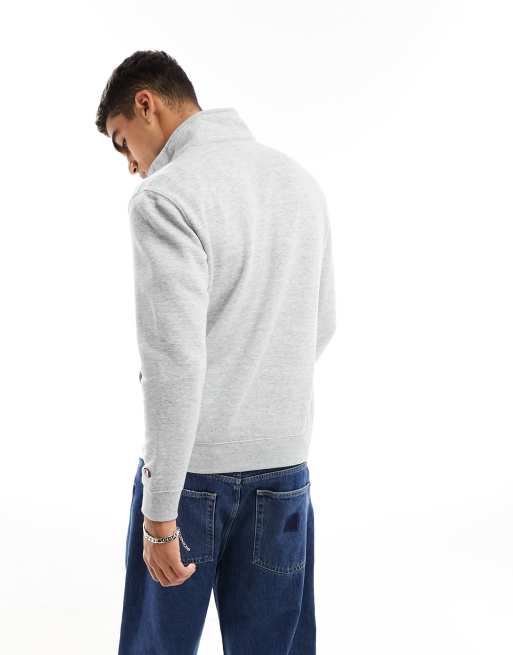 Champion sweater grey shop crew neck zip