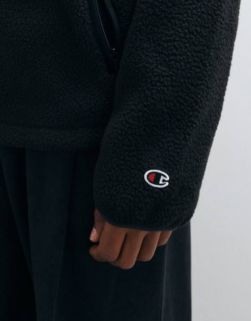 Champion haut polaire zippé à capuche noir, 4 de 5